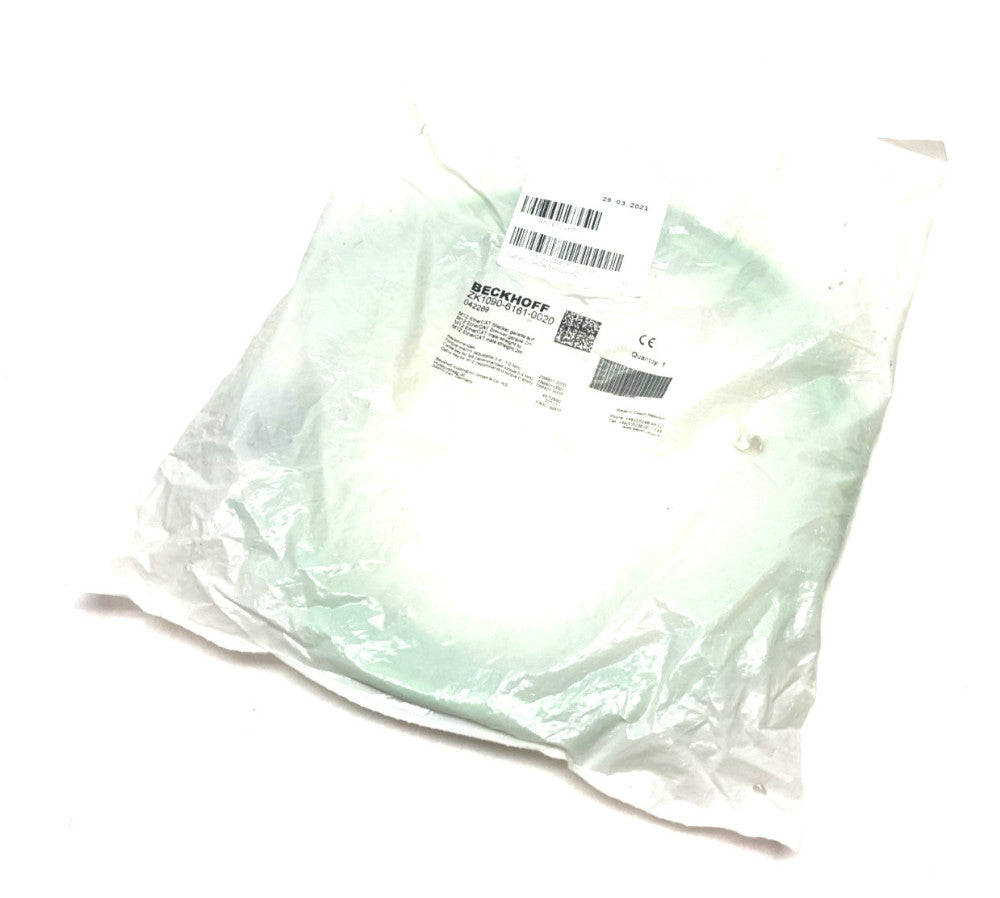 Beckhoff ZK1090-6161-0020 Double Ended EtherCAT Cable M12 to M12 4-Pin 042269