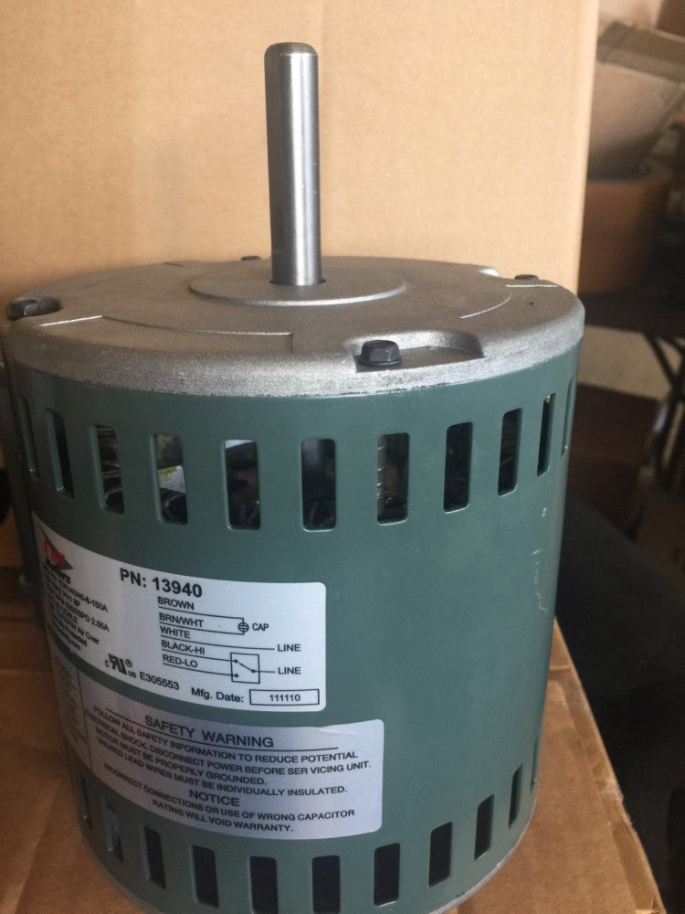 EW MOTORS 5.6" Stud Mount Fan Motor 1/5 HP 115V 825 RPM 2-Speed PALLET 100