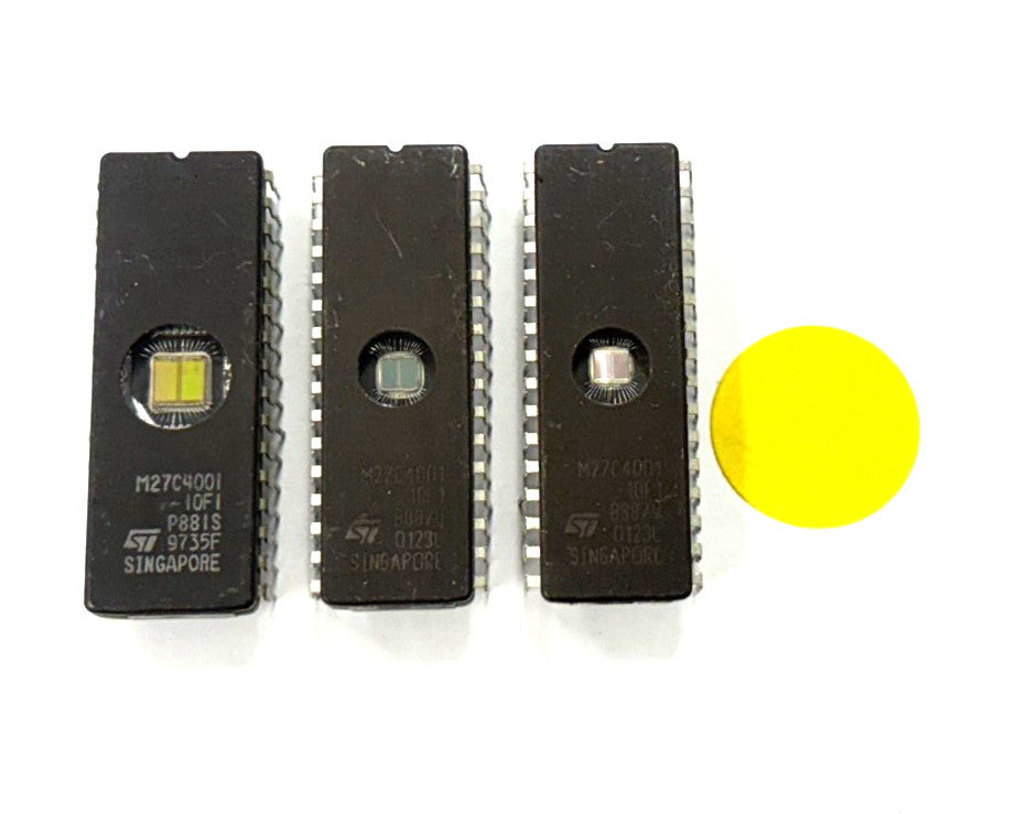 SINGAPORE EPROM M27C1001-10F1 32 PIN LOT OF 3