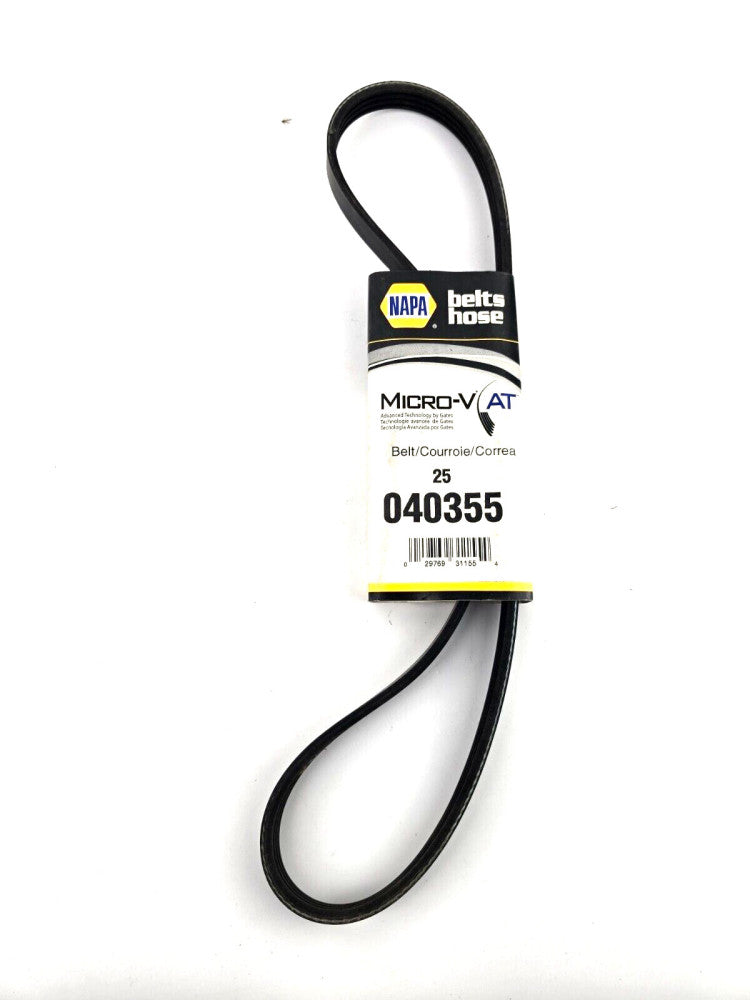 NAPA 9/16" V-Ribbed Belt 25-040355 040355 36-1/8" 14mm x 120mm Accessory