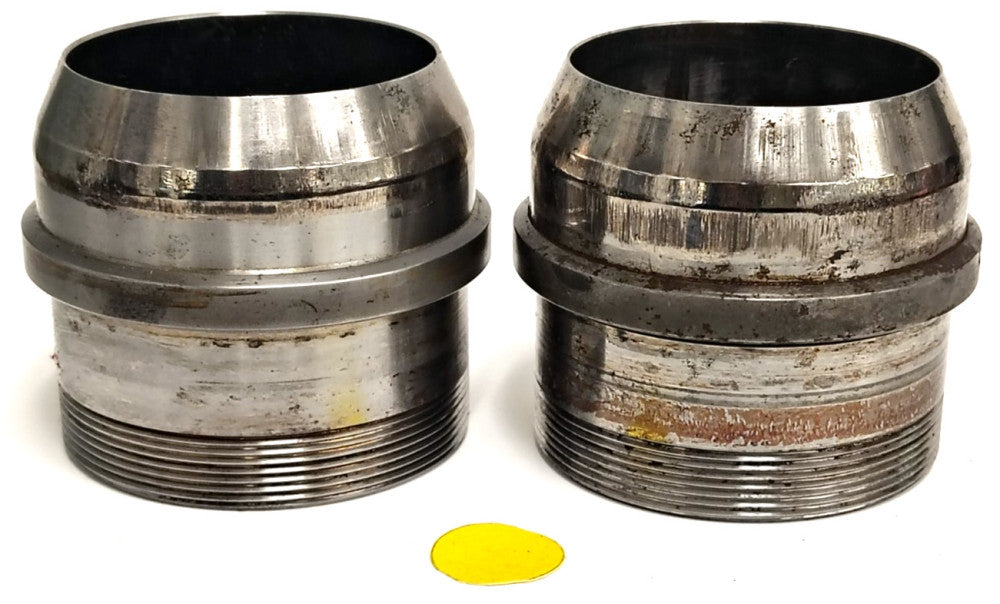 UNBRANDED 2" GLAND NUTS W/FLARED END FOR HYDRAULIC CYLINDER **LOT OF 2**