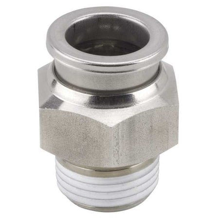 Smc Kqg2h08-03S 3/8" X 5/16" Tube X R(Pt) Ss Male Adapter