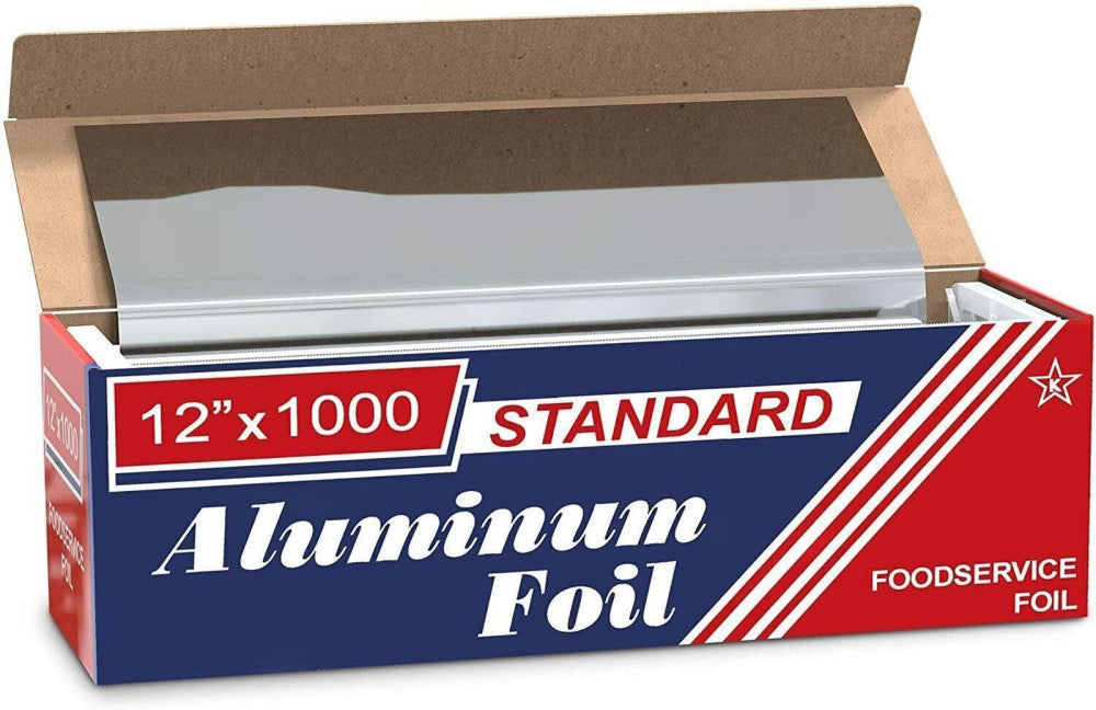 12" x 1000' Food Service Standard Aluminum Foil Roll 12" x 1000'