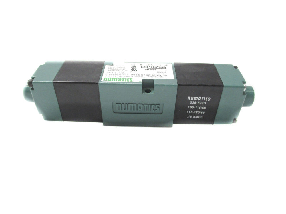 NUMATICS 081SS400K000030 110-120V .15A 150PSI NSNP