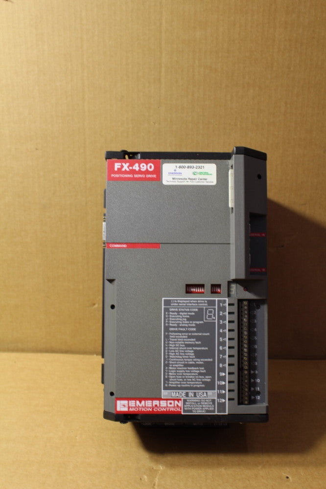 Emerson Motion Control FX-490 960120-01 Positioning Servo Drive