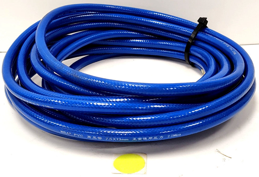 WBA 31 FT HIGH PRESSURE HOSE 7.5 X 13MM 1/4" ID 2.0MPA 20 BAR