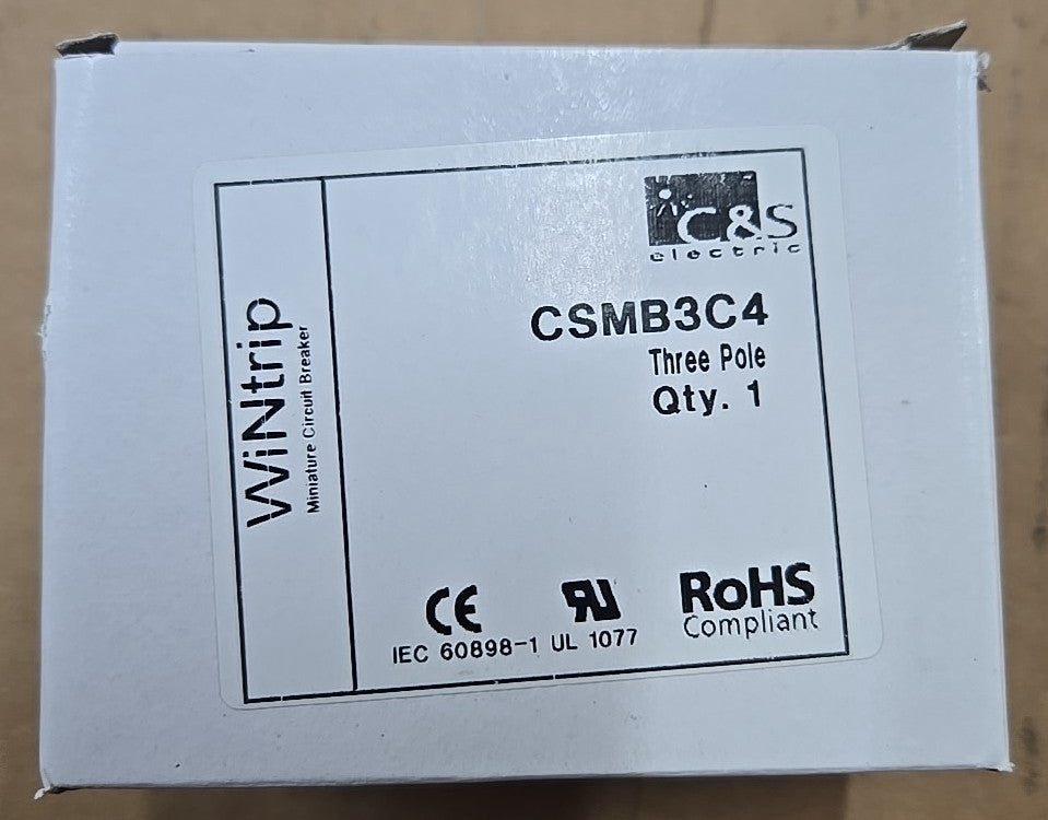 C&S MCB Wintrip C4 3Pole CSMB3C4