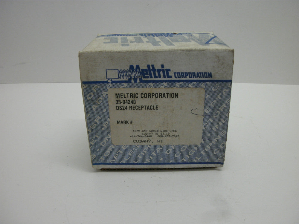 MELTRIC 33-04240 DS24 RECEPTACLE 5 AMP 480V MAX 20A-30A NEW IN BOX