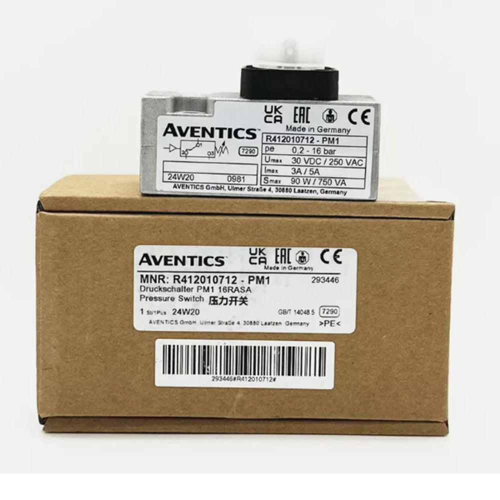One Brand New AVENTICS Pressure Switch R412010712 Series PM1 0.2-16bar