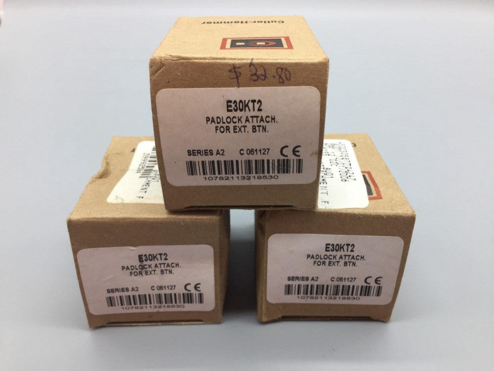 NEW Cutler-Hammer E30KT2 Padlock Attachment Lot of 3