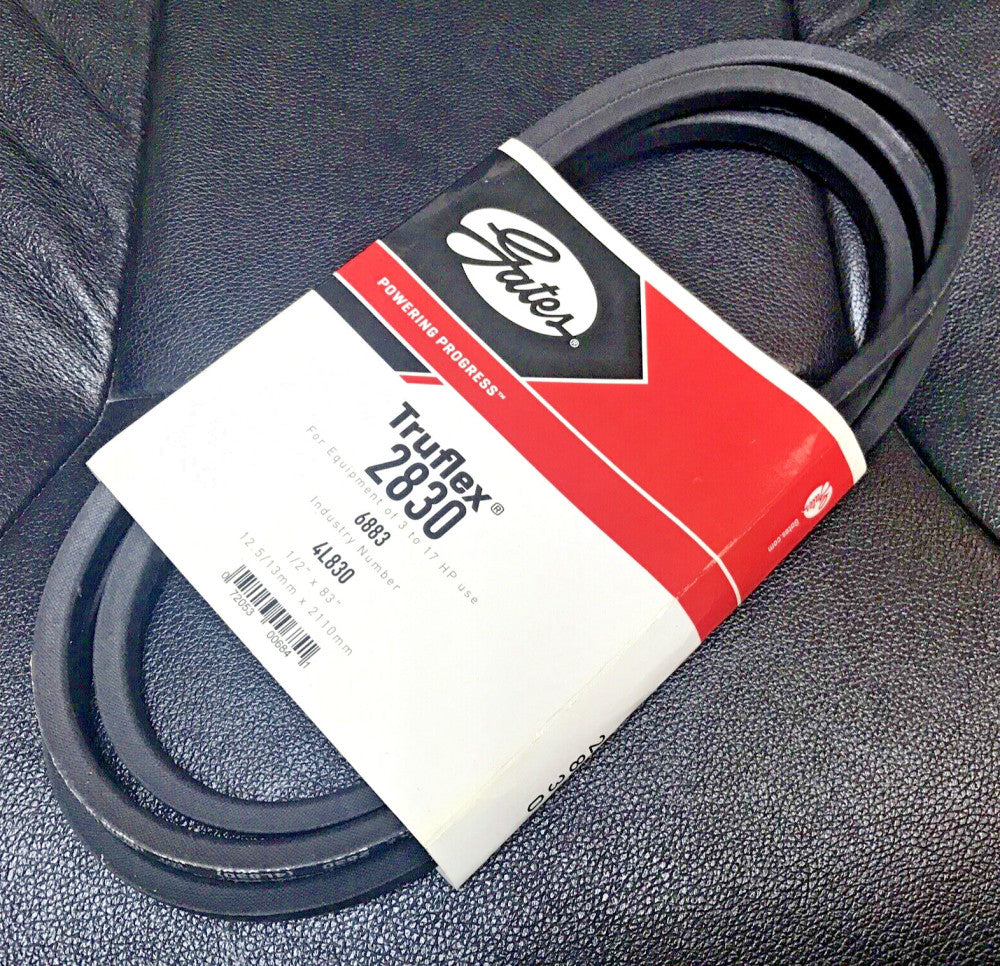 Gates Truflex 2830 V-Belt 4L830; 1/2" x 83"