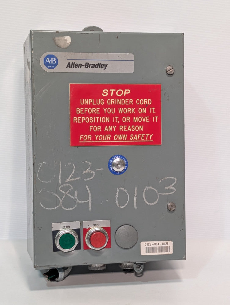Allen Bradley 509-BJA-1-6P Enclosure w 500F-BO*930 Motor Starter, Fuse Block