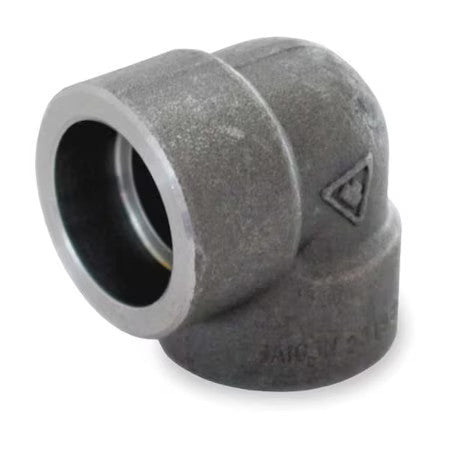 Zoro Select 1Mnl7 90 Degree Elbow 90 Degree Elbow, 1-1/4" Pipe, Socket Weld,