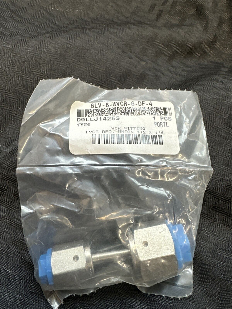 SWAGELOK 6LV-8-WVCR-6-DF-4, Reducer VCR 1/2" FVCR x 1/4" FVCR, NEW Sealed