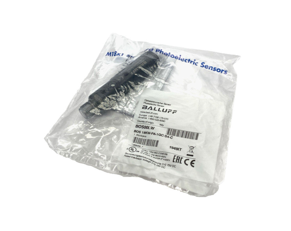 Balluff BOS00LW Retroreflective Photoelectric Sensor BOS 18KW-PA-1QC-S4-C