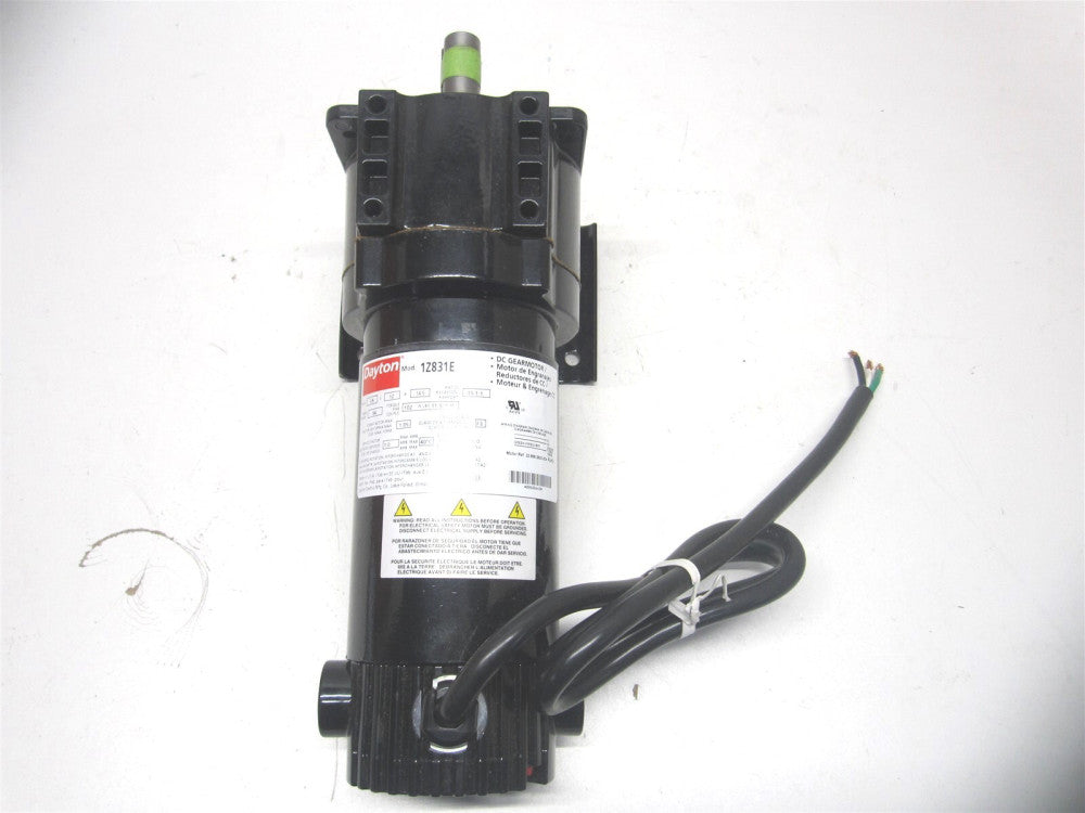 (1Z831) 12V DC TENV, 94 RPM, 102 in-lb Max Torque, 4/25 hp Parallel DC Gearmotor
