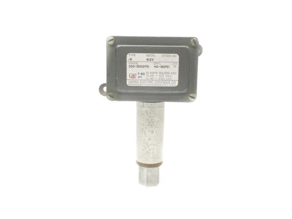 UNITED ELECTRIC J6-612V 200-3000PSI NSNP
