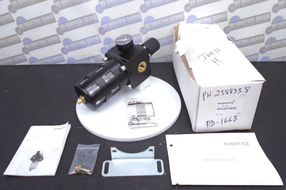 AVENTICS - R412010826 COMBI NLC Filter Regulator Lubricator - 7.3-145psi 1/2NPT
