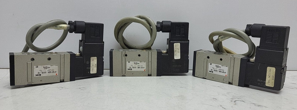 3 Pack SMC VFS2130R-5DZB-02 Ported Solenoid Valve DC21-26V *USED See Pictures