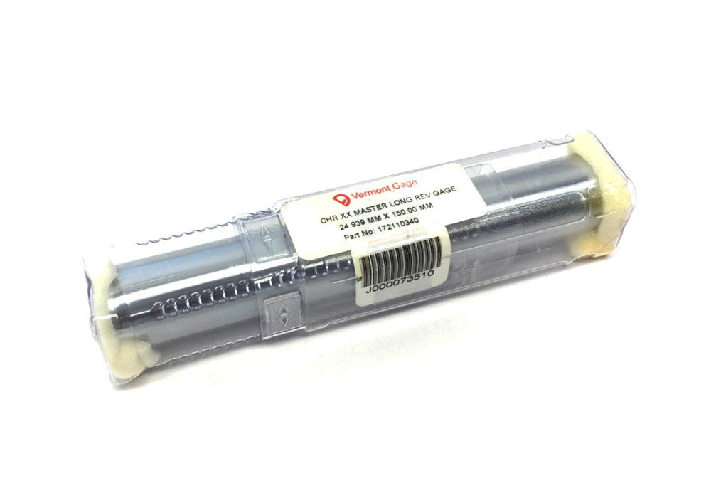Vermont Gage 172110340 CHR XX Reversible Long Master Gage 24.939mm x 150.00mm