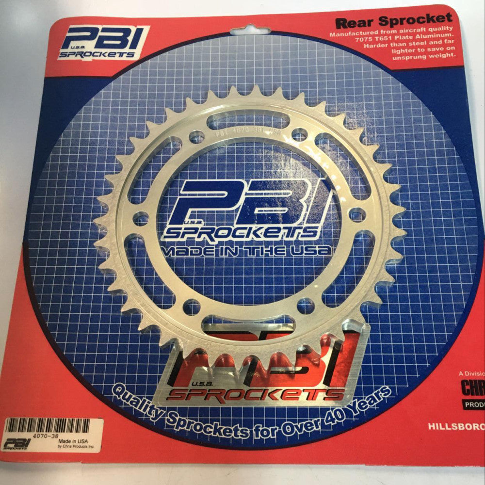 PBI 4070-38 Plate Aluminum Rear 38T Sprocket Suzuki