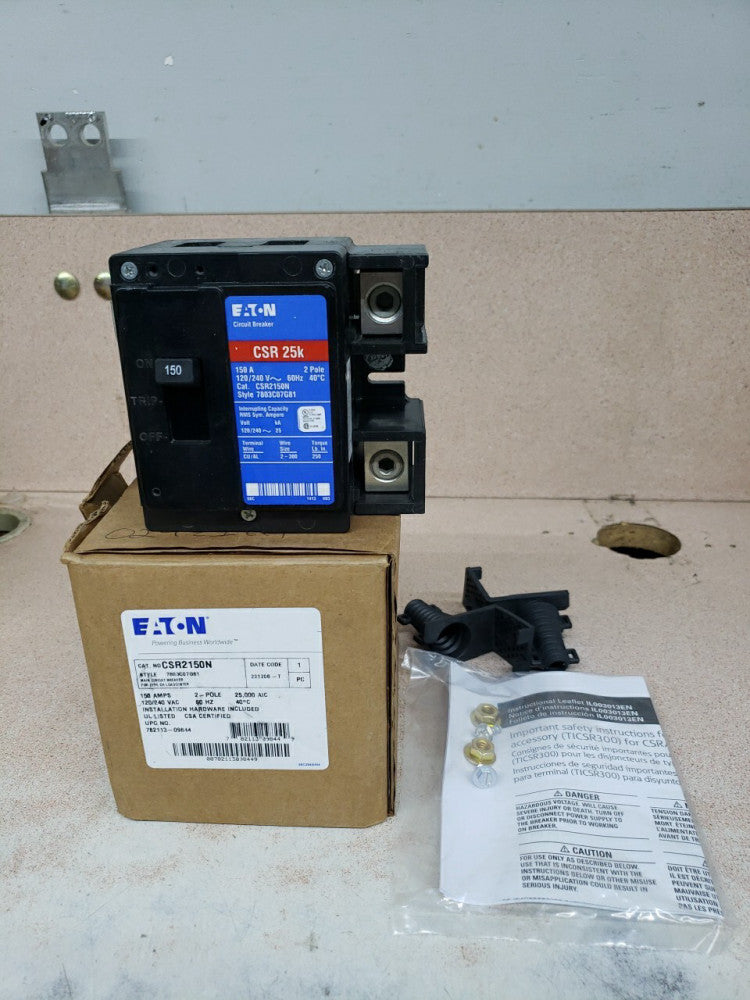 Eaton CSR2150N 150A 2 Pole Main Circuit Breaker New!