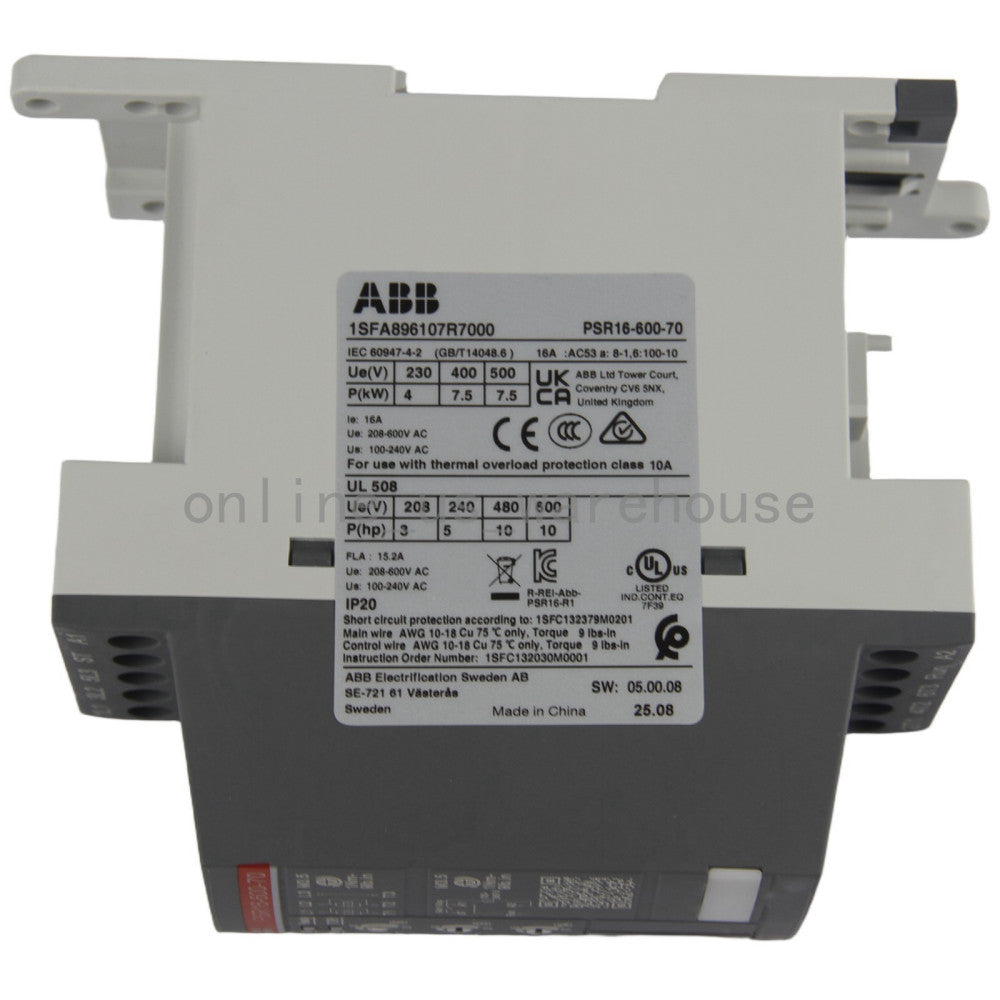 One Brand New ABB PSR16-600-70 Soft Starter 7.5KW