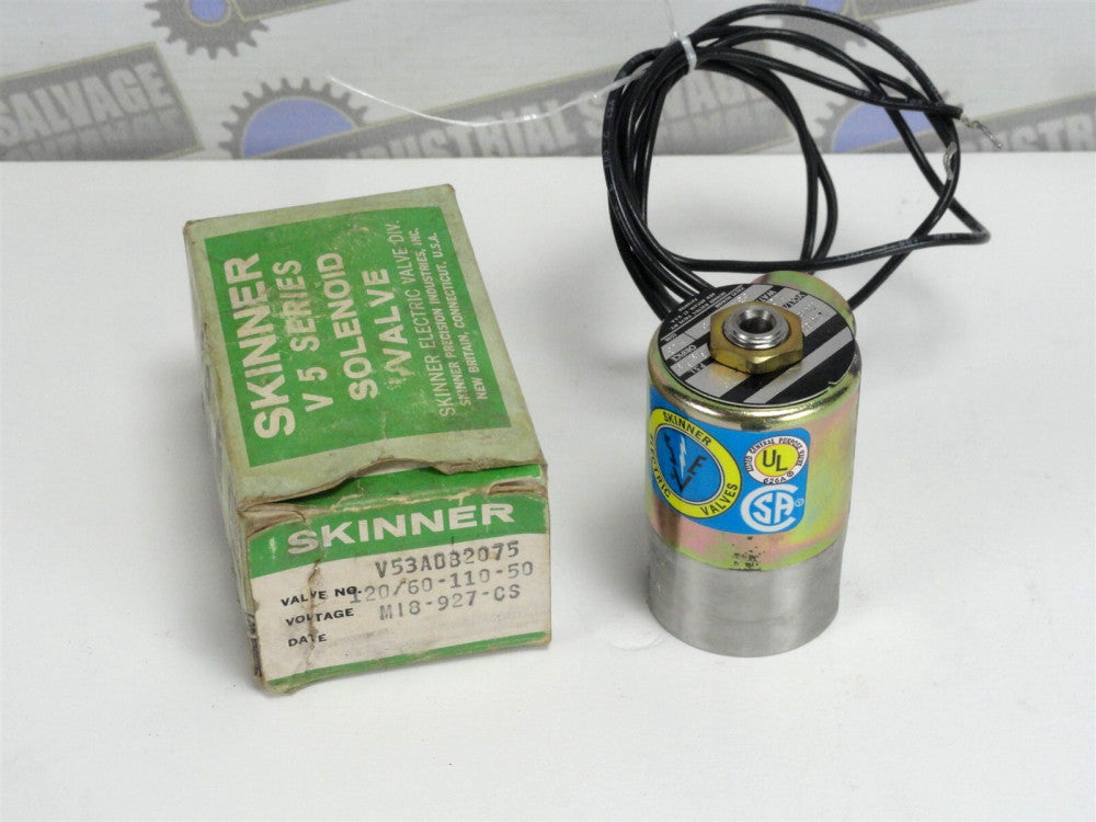 SKINNER 1/4" Solenoid Valve - V53ADB2075 120V/50 - 110V/50 (NEW IN THE BOX)