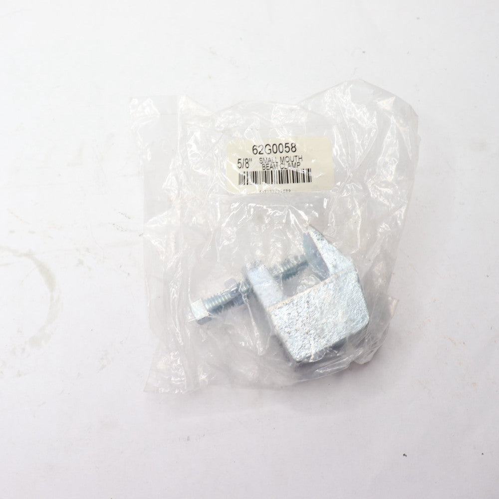 Top Beam Clamp Electro-Galvanized Small Mouth 5/8" 62G0058