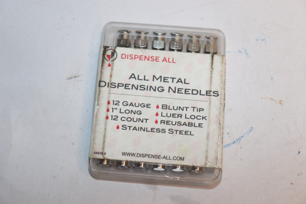 (12-Pk) Dispense All Dispensing Needle 12 Gauge 1" Long