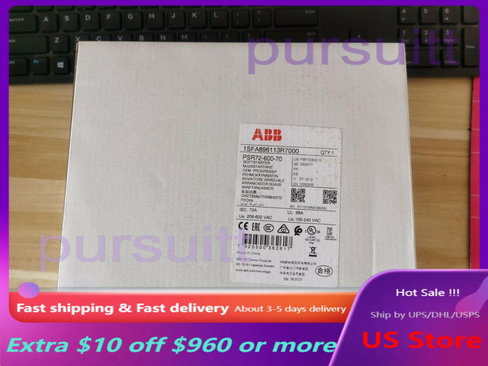 1PC New ABB PSR72-600-70 1SFA896113R7000 Soft Starter In Box Brand US Free TAX