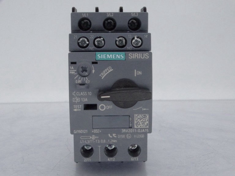 SIEMENS 3RV20110JA15 CIRCUIT BREAKER
