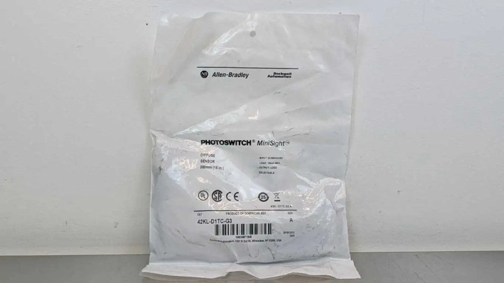 Allen-Bradley 42KL-D1TC-G3 Diffuse Sensor MiniSight Ser A 380mm 15" 22-250VAC/DC