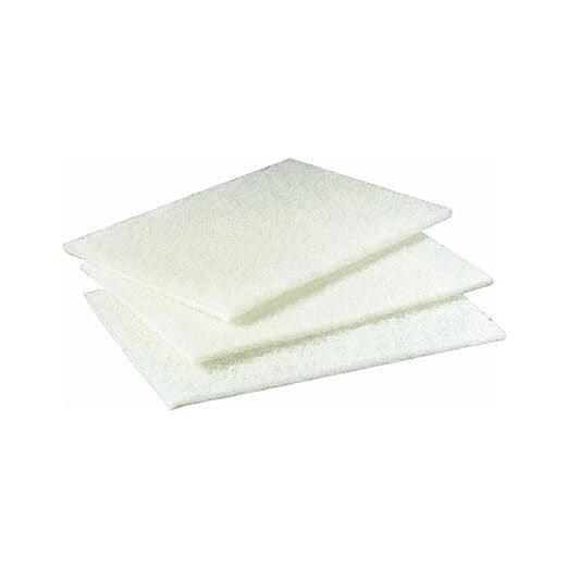NEW ACS 98-604TSH WHITE LIGHT DUTY SCOUR PADS (FREE SHIPPING)