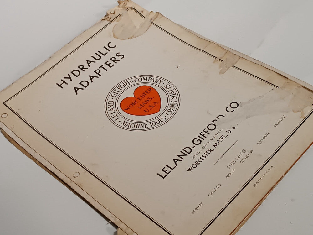 Lot of 2 Leland Gifford Hydraulic Feed Drilling Machine Manual & Parts List