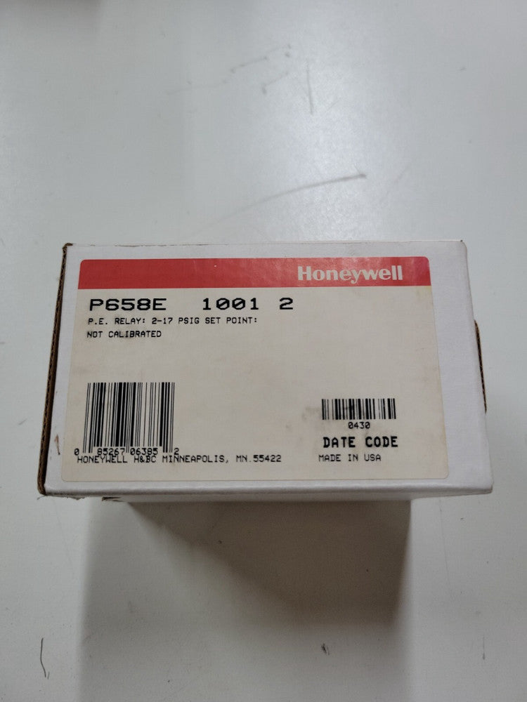 1- HONEYWELL P658E 1001 2 RELAY-10 PSI Pneumatic Electric Switch P658E10012 NEW