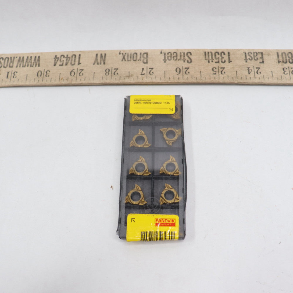 (10-Pk) Sandvik Triangular Threading Insert 8 TPI 26297197
