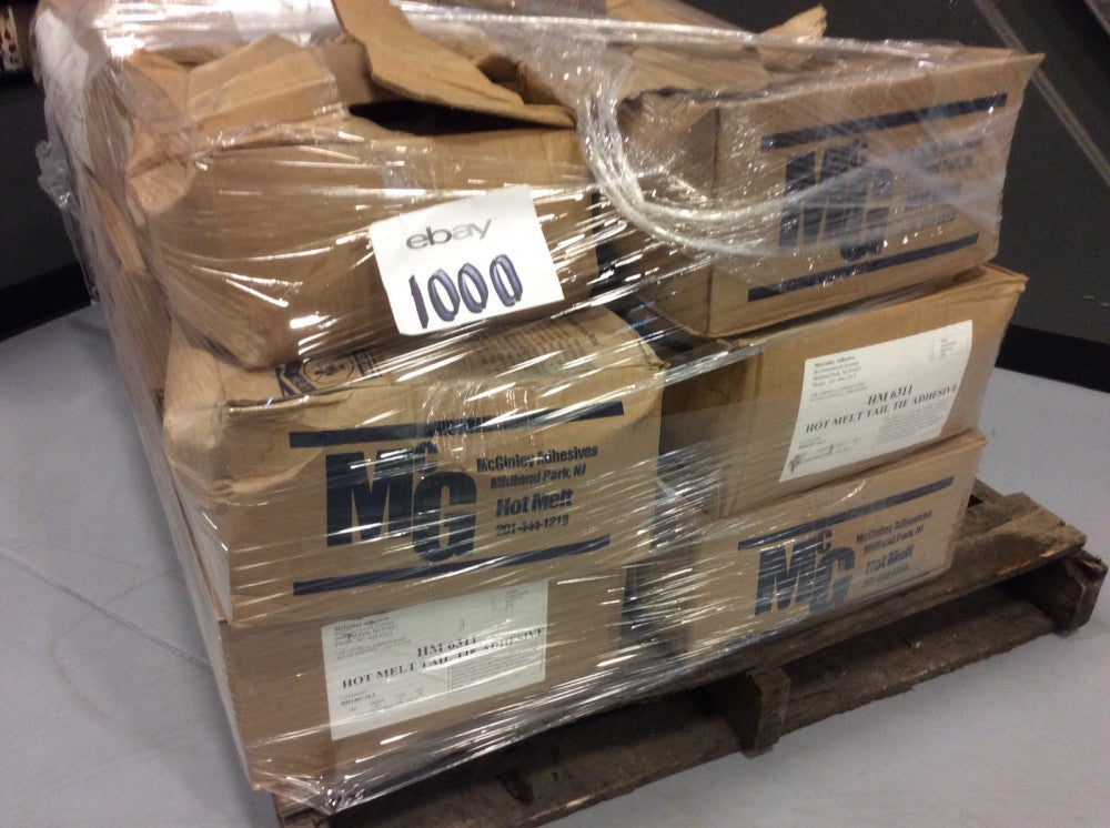 (QTY: 18) McGinley HM6311 HOT MELT TAIL TIE ADHESIVE 25 Lb/Box