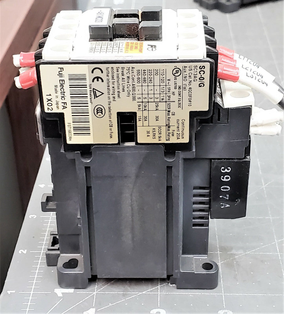 Fuji Electric Contactor SC-0/G SC13AG 24 VDC Coil 5 HP @ 480 WORKING PULL [A10B5