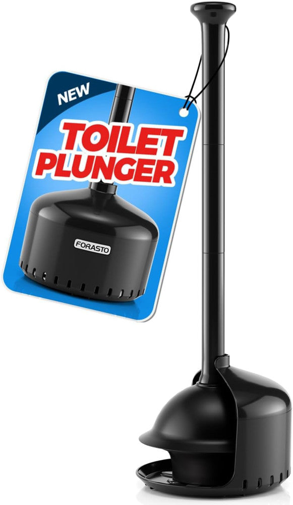 Toilet Plunger with Holder,Plungers for Bathroom Holder,Plunger Black