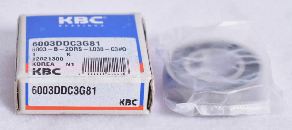 KBC Double Rubber Sealed Ball Bearing 6003DD Factory Sealed