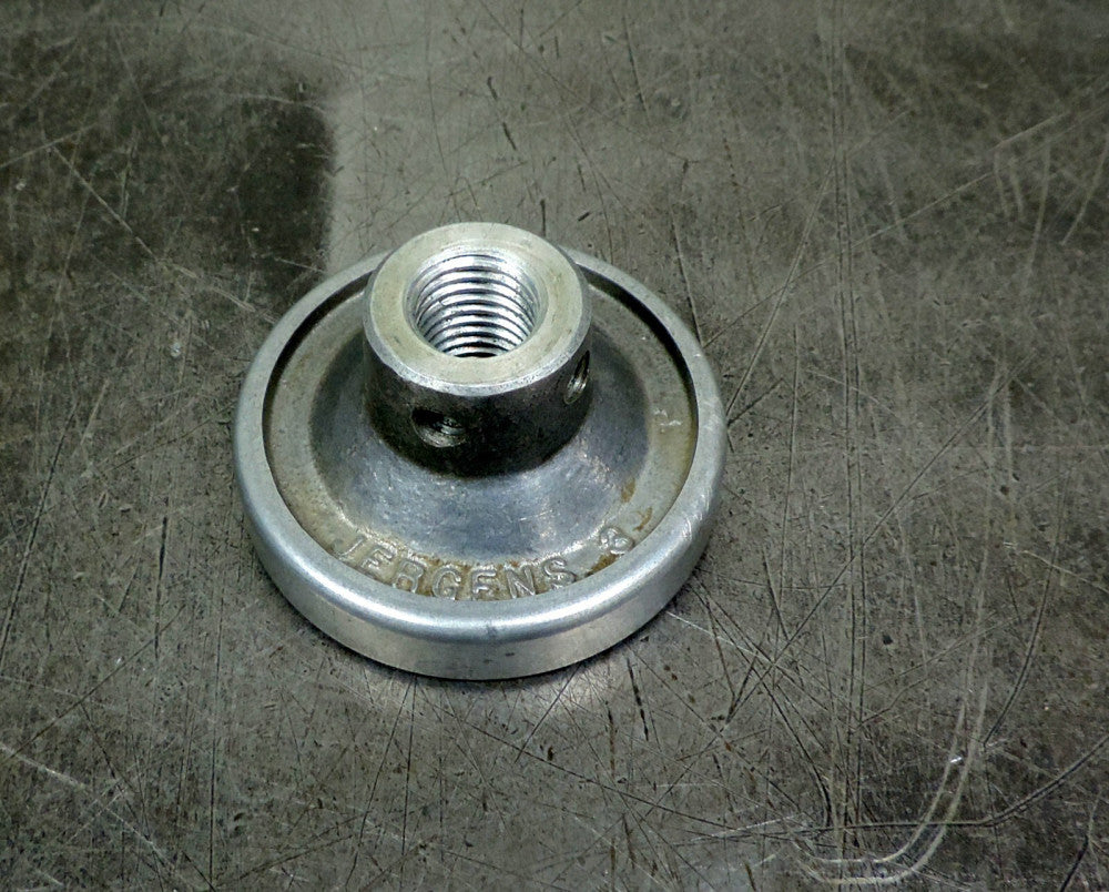 Jergens 3" Diameter Threaded 3/4" SAE Aluminum Knob