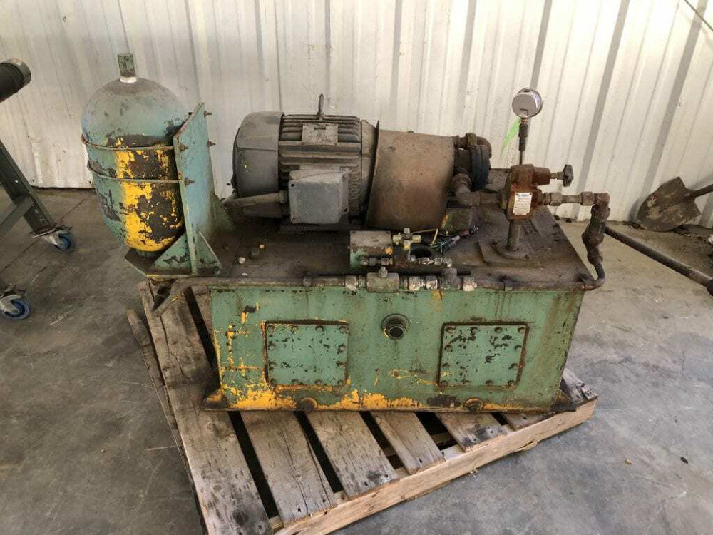 Fitchburg Hydraulic Vane Pump / Power Unit 1140RPM 3PH 50gal 600PSI