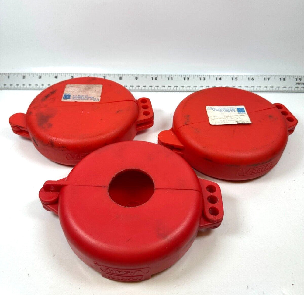North VS04 & Brady 65561 Lockout Device V-Safe 1 Lot of 3 - New Old Stock