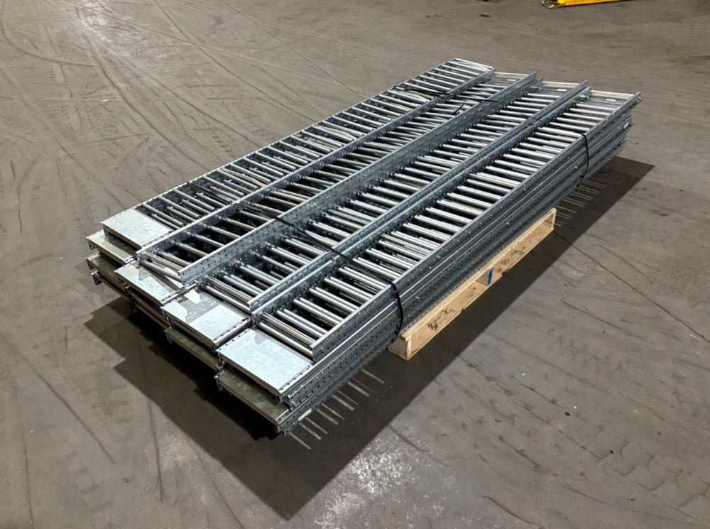 Mallard Manufacturing SKIP-12-006B Gravity Flow Racking, 98"L x 11.5"W LOT OF 20