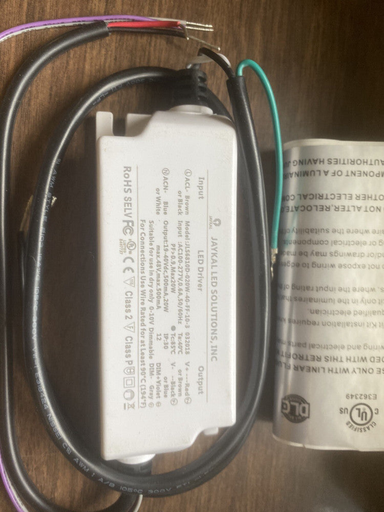 BRAND NEW JAYKAL LED JLS6810D-020W-40-FF-10-3 20W E362349
