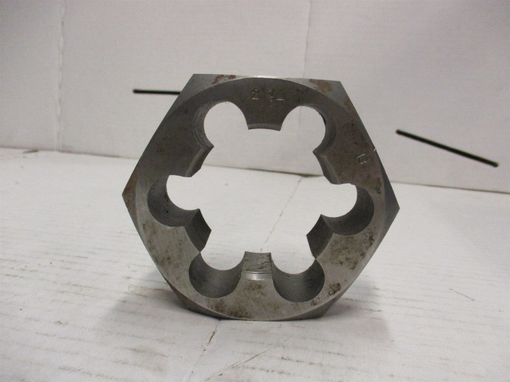 2-1/4 - 18 UNS Thread Hex Rethreading Die 3-3/4" Outside Hex 1-1/8" Thick