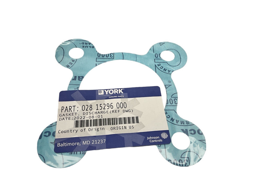 028-15296-000 York Controls Discharge Gasket OEM 028-15296-000