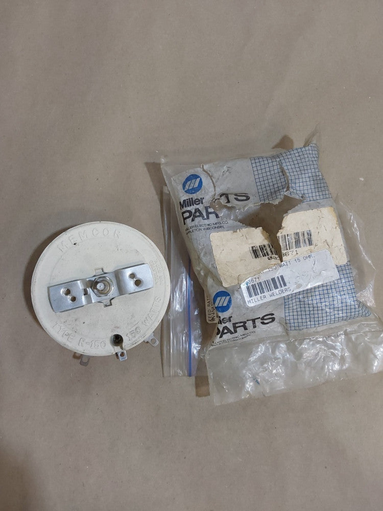 Miller Rheostat Type R-150 150w 15ohm 300v-ac NEW Chipped See Pics