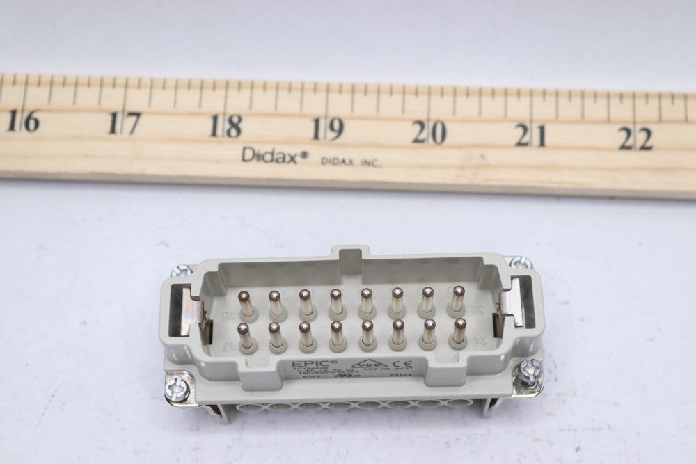 Epic Male Insert Pin Connector Plastic H-BE 16 SS